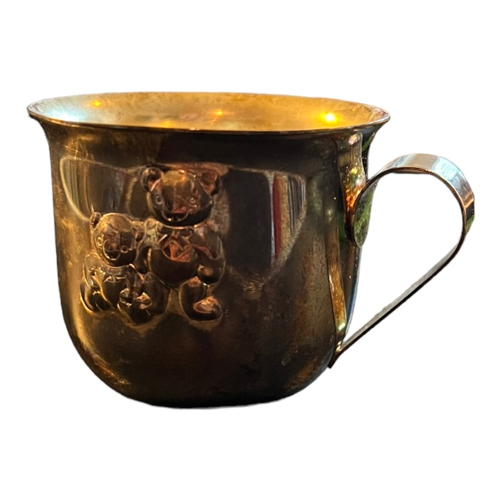 Godinger Silver Art Co. Vintage Baby Bears Cup